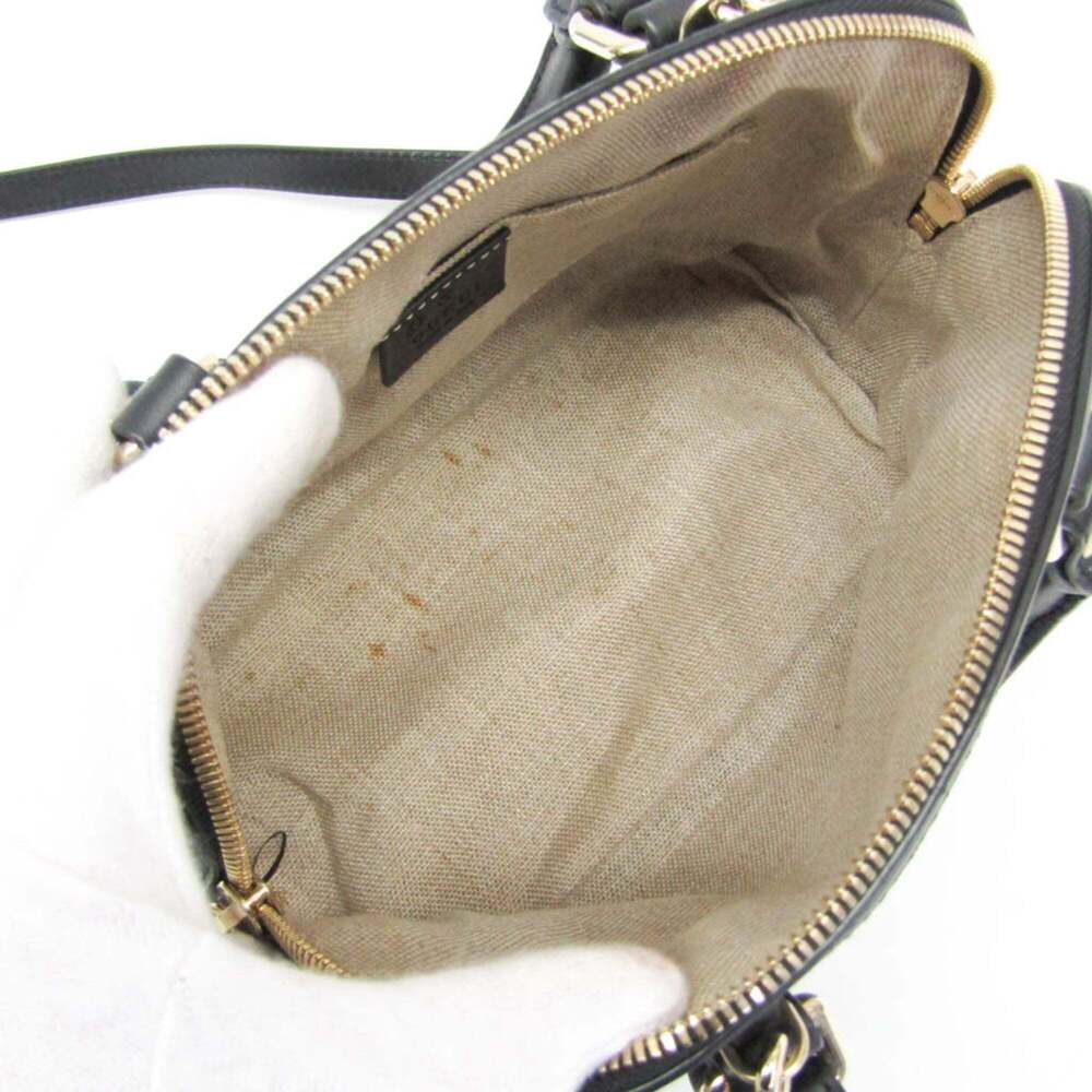 GUCCI Authentic Black Leather Shoulder Bag - Picture 3 of 16